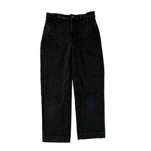 EVERLANE Utility Straight-Leg Pant Relaxed High-Rise Classic Black size 0